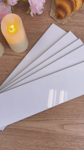 FLEXI Rectangular white gloss tiles video