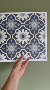 Lisbon night self-adhesive floor tiles close up video