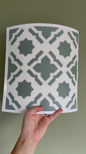 Cassablanca sage green floor and wall tiles close up video