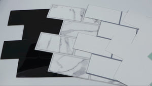 subway tiles peel and stick features