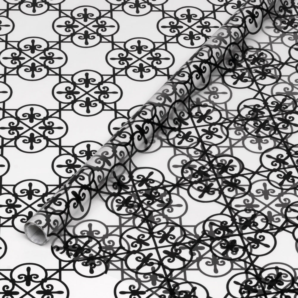 Recinto static cling window film in living room