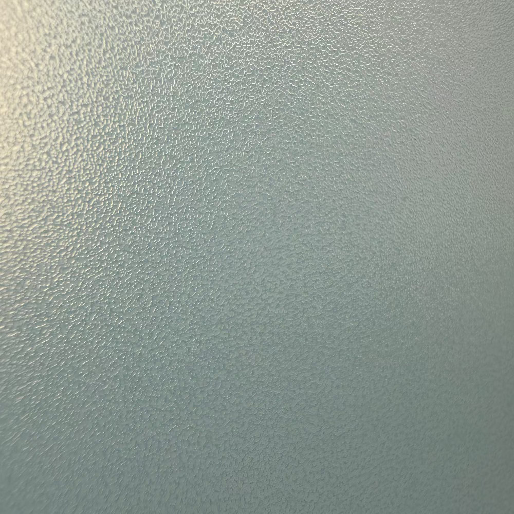 White frost static cling window film close up