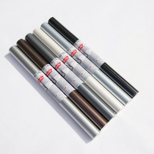 Metallic Silver | Adhesive Vinyl - 67.5cm x 1.5m