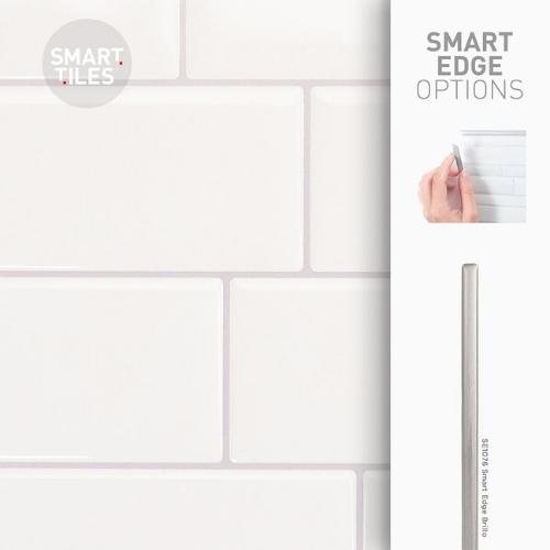 Metro Campagnola White | Self-adhesive 3D Tiles - 29.3cm (W) x 21.3cm (H) x 1.8mm (T)